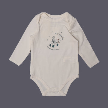 OFF WHITE "PETIT CHAMPION" PRINTED FULL SLEEVES ROMPER